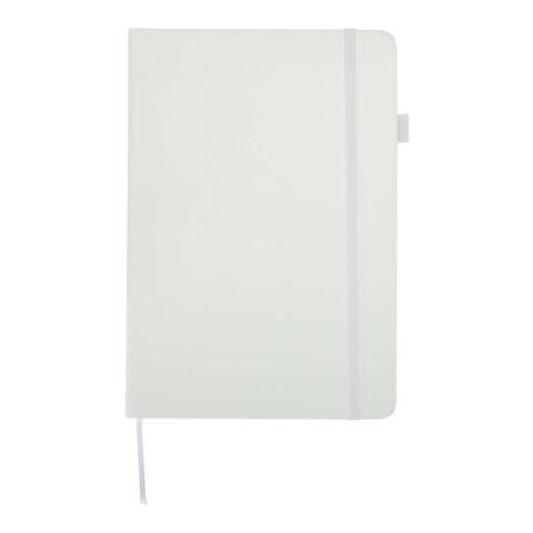 Carnet Liss A5 à couverture rigide en plastique recyclé blanc