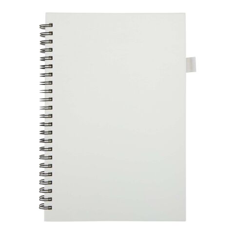 Cahier à spirales Liss A5 à couverture rigide en plastique recyclé blanc