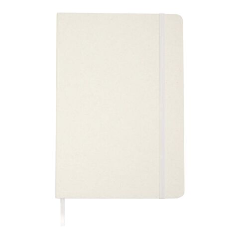 Carnet A5 recyclé Bass ligné à couverture rigide Standard | Blanc | sans marquage | non disponible | non disponible