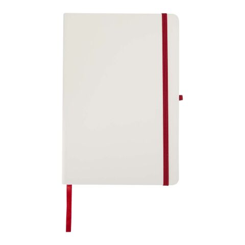 Carnet à couverture rigide Spectrum A5 avec bords colorés Rouge