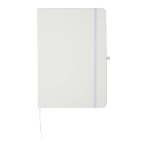 Ensemble comprenant un cahier en papier recyclé Spectrum A5 et un stylo à bille blanc