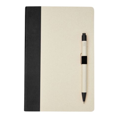 Ensemble carnet de notes format A5 et stylo bille Dairy&nbsp;Dream Standard | Noir | sans marquage | non disponible | non disponible