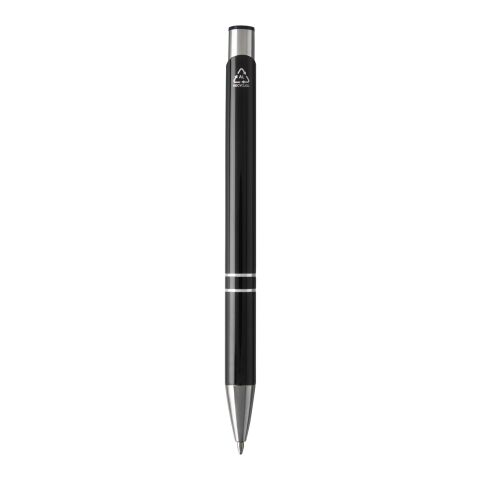 Stylo bille en aluminium recyclé Moneta Standard | Noir | sans marquage | non disponible | non disponible