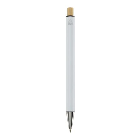 Stylo bille en aluminium recyclé Cyrus Standard | blanc | sans marquage | non disponible | non disponible