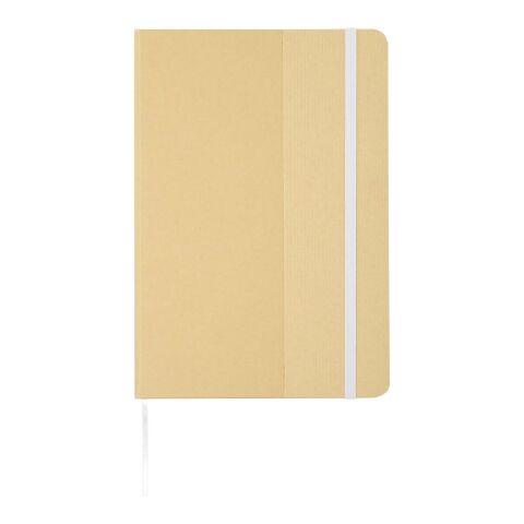 Carnet à couverture rigide A5 Nelida en carton recyclé Standard | Blanc | sans marquage | non disponible | non disponible