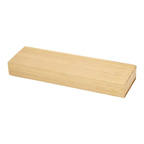 Set stylo bille et porte-mine Oblys en bambou (encre noire) Standard | Naturel | sans marquage | non disponible | non disponible