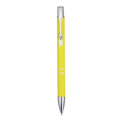Stylo bille en aluminium recyclé Moneta (encre bleue) Standard | Jaune | sans marquage | non disponible | non disponible