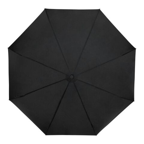 Parapluie 21&quot; pliable windproof en PET recyclé Birgit Standard | Noir | sans marquage | non disponible | non disponible | non disponible
