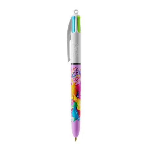 BIC® 4 Couleurs Fashion bille Blanc-Violet pastel | sans marquage | non disponible | non disponible