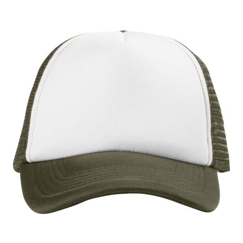 Casquette 5 panneaux Trucker Standard | Vert forêt-Blanc | sans marquage | non disponible | non disponible | non disponible