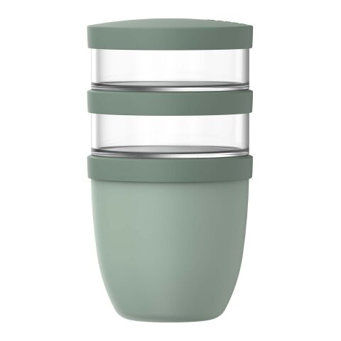 Pot repas Mepal Ellipse isotherme 3 pièces de 500&nbsp;ml + 2 x 200&nbsp;ml Standard | Sauge | sans marquage | non disponible | non disponible
