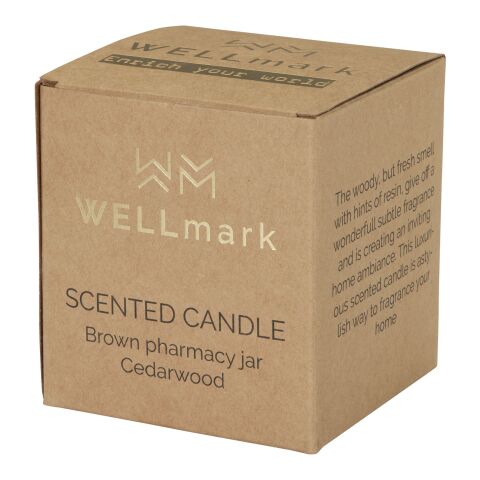 Bougie parfumée WELLmark Let&#039; s Get Cozy de 650 g - parfum bois de cèdre Standard | Ambre chiné | sans marquage | non disponible | non disponible