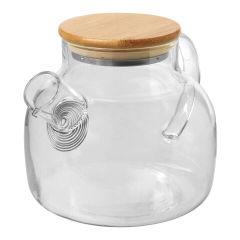 Théière Zen avec passoire et couvercle en bambou Standard | Blanc | sans marquage | non disponible | non disponible