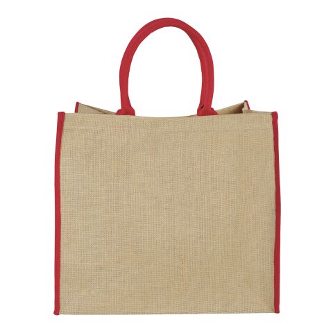 Grand Sac Shopping Jute Standard | Naturel-Rouge | sans marquage | non disponible | non disponible