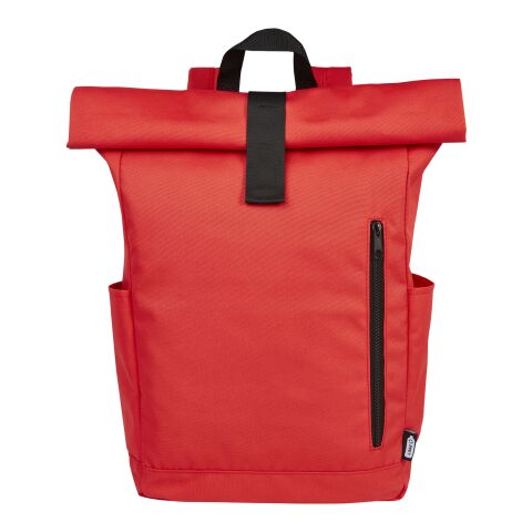 Sac à dos Byron de 18 L en RPET GRS 15,6&quot; avec dessus enroulable Standard | Rouge | sans marquage | non disponible | non disponible | non disponible