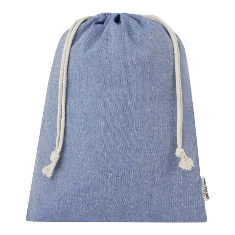 Grand sac cadeau Pheebs en coton recyclé GRS 150&nbsp;g/m² de 4&nbsp;L Standard | Bleu bruyère | non disponible | sans marquage | non disponible | non disponible | non disponible