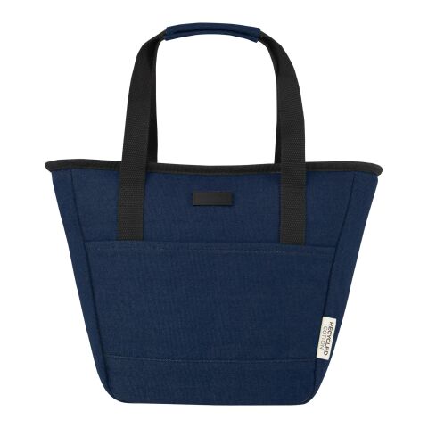 Sac-repas isotherme Joey de 6 L en toile recyclée GRS pour 9 canettes Standard | Marine | sans marquage | non disponible | non disponible | non disponible