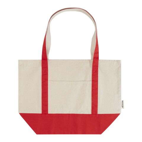 Sac shopping Sam en coton recyclé GRS 320 g/m² Standard | Rouge-Naturel | sans marquage | non disponible | non disponible | non disponible