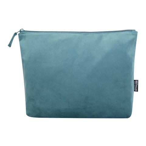Set de trousses de toilette en velvet gomme recyclées GRS Swift Deep Sea Green