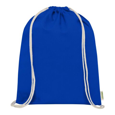 Sac refermable à cordon Odisha de 5&nbsp;L bio certifié OCS 140&nbsp;g/m² Standard | Bleu royal | sans marquage | non disponible | non disponible | non disponible