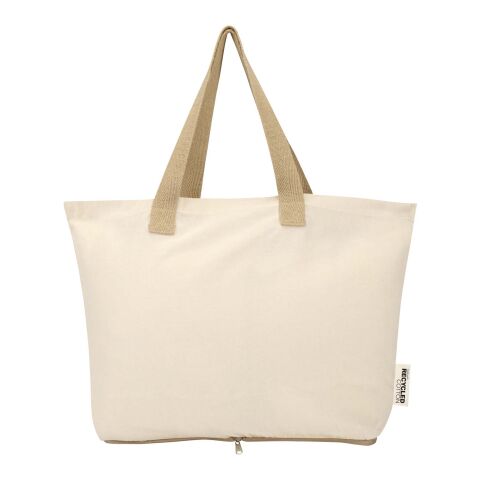Sac shopping Sierra pliable en coton recyclé GRS 140&nbsp;g/m2 7&nbsp;L Standard | Naturel-Naturel | sans marquage | non disponible | non disponible | non disponible