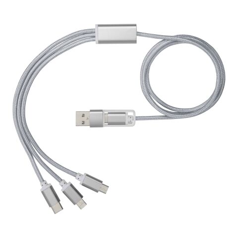 Câble de charge 3-en-1 avec double entrée Versatile Standard | Argent | sans marquage | non disponible | non disponible