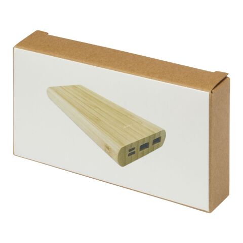 Batterie de secours Tulda de 10,000 mAh en bambou Standard | Naturel | sans marquage | non disponible | non disponible