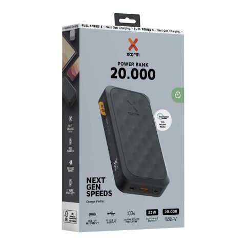 Batterie de secours Xtorm FS520 Fuel Series de 20 000 mAh de 35 W Standard | Noir translucide | sans marquage | non disponible | non disponible