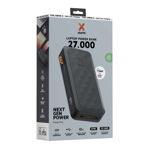 Batterie de secours Xtorm FS5271 Fuel Series de 27 000 mAh 67 W Standard | Noir translucide | sans marquage | non disponible | non disponible