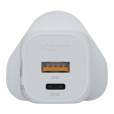 Chargeur mural Xtorm XEC035 GaN² Ultra de 35 W - Prise britannique Standard | Blanc | sans marquage | non disponible | non disponible