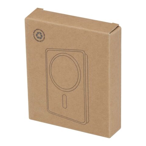 Batterie de secours Acrab magnétique sans fil de 10 000 mAh et 15 W avec PD de 20 W - fabriquée en plastique recyclé Standard | Noir | sans marquage | non disponible | non disponible