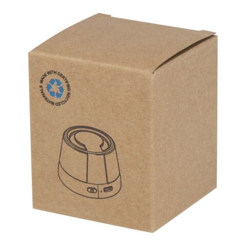 Haut-parleur Horna sans fil magnétique en plastique recyclé de 3 W Standard | Noir | sans marquage | non disponible | non disponible