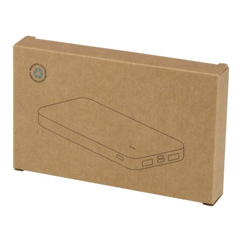 Batterie de secours Intan de 10&nbsp;000&nbsp;mAh et 10&nbsp;W en plastique recyclé Standard | Blanc | sans marquage | non disponible | non disponible