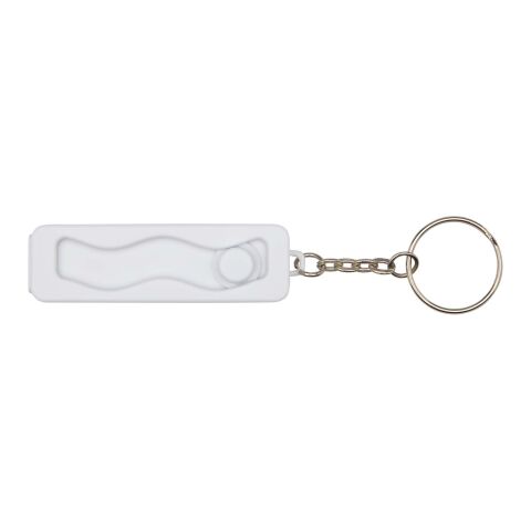 Support de téléphone Aggia avec jouet fidget en plastique recyclé Standard | Blanc | sans marquage | non disponible | non disponible