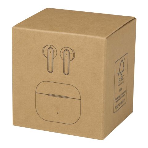 Oreillette Bluetooth® True Wireless Altais sans fil en plastique recyclé Standard | Blanc | sans marquage | non disponible | non disponible