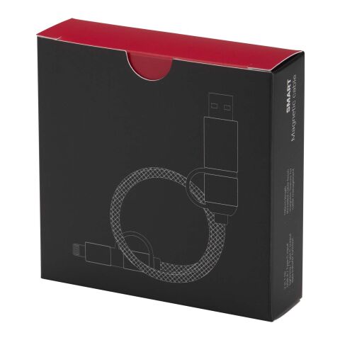 Câble de recharge magnétique 5-en-1 SMART 65 W, 100 cm, certifié RCS noir