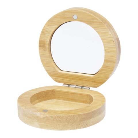 Miroir de poche Afrodit en bambou Standard | Naturel | sans marquage | non disponible | non disponible