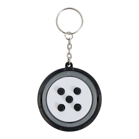 Porte-clés fidget gyroscope en plastique recyclé Spinx Standard | Noir | sans marquage | non disponible | non disponible