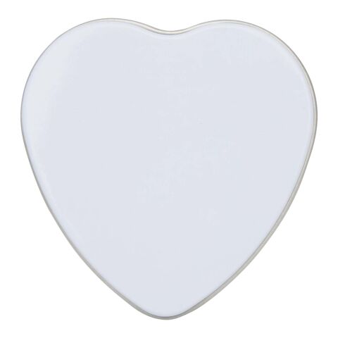 Bougie Blissful en boîte métal en forme de cœur et senteur vanille Blanc | sans marquage | non disponible | non disponible