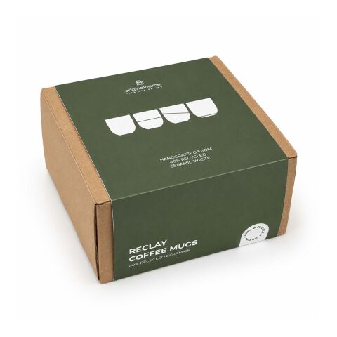 Lot de tasses à café Originalhome Reclay 150 ml blanc