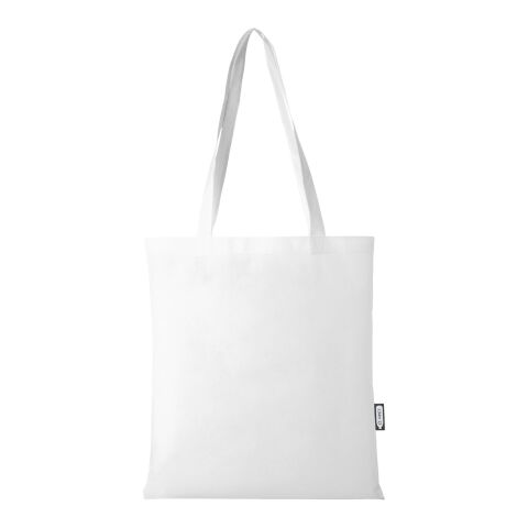 Sac shopping convention Zeus de 6 L non tissé recyclé certifié GRS Standard | blanc | sans marquage | non disponible | non disponible | non disponible