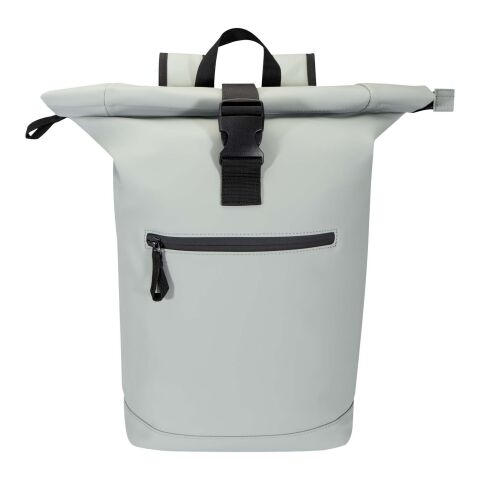 Sac à dos enroulable Resi Plus de 18&nbsp;L et 15" en matériaux recyclés certifiés GRS Gris | sans marquage | non disponible | non disponible | non disponible