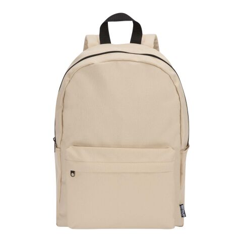 Sac à dos pour ordinateur portable Byron de 16&nbsp;L et 14" en matériaux recyclés certifiés GRS Standard | Oatmeal | sans marquage | non disponible | non disponible | non disponible