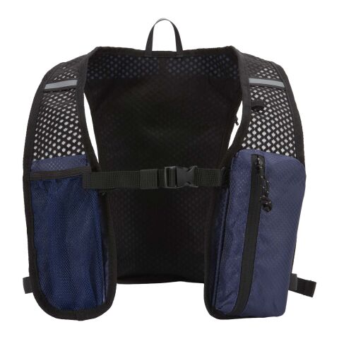 Gilet de course Nomad de 5&nbsp;L en matériaux recyclés certifiés GRS avec système d’hydratation Standard | Marine | sans marquage | non disponible | non disponible | non disponible