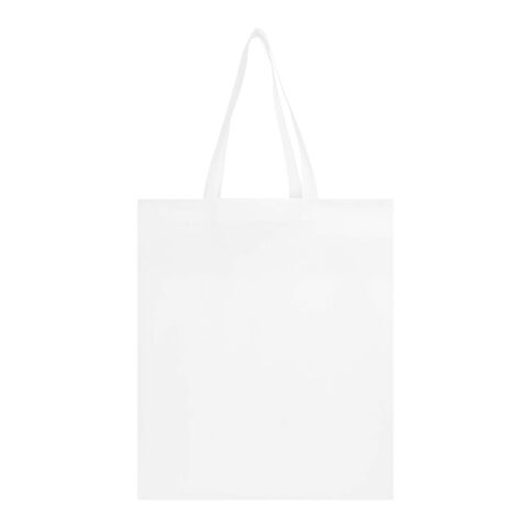 Sac shopping à soufflets EcoSeal non tissé recyclé et certifié GRS de 12 L Standard | Blanc | sans marquage | non disponible | non disponible | non disponible