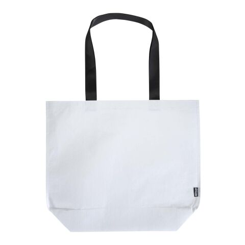 Sac shopping Duo oversize recyclé à double laminage certifié GRS de 30&nbsp;L Standard | Blanc | sans marquage | non disponible | non disponible