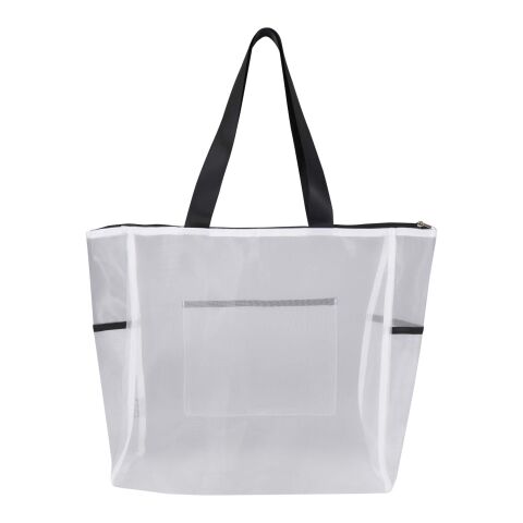 Sac shopping en matériaux recyclés certifiés GRS Mesh de 23&nbsp;L Standard | Blanc | sans marquage | non disponible | non disponible