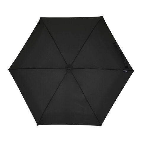 Parapluie pliable compact Jill 19 pouces à 5 baleines en RPET noir