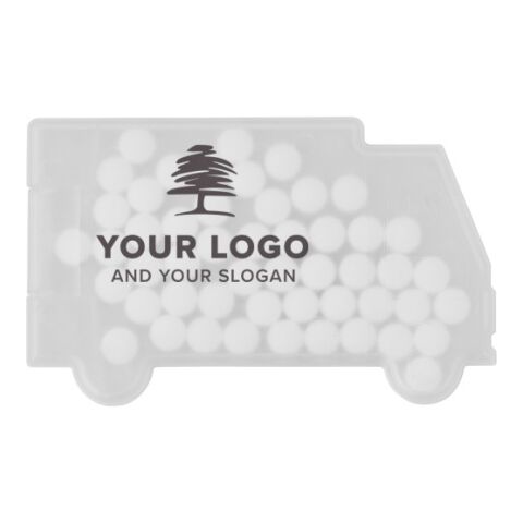 Boîte en plastique contenant environ 6 g de bonbons blanc | sans marquage | non disponible | non disponible