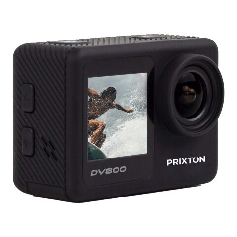 Caméra d’action Prixton DV800 à double écran 5K noir | sans marquage
